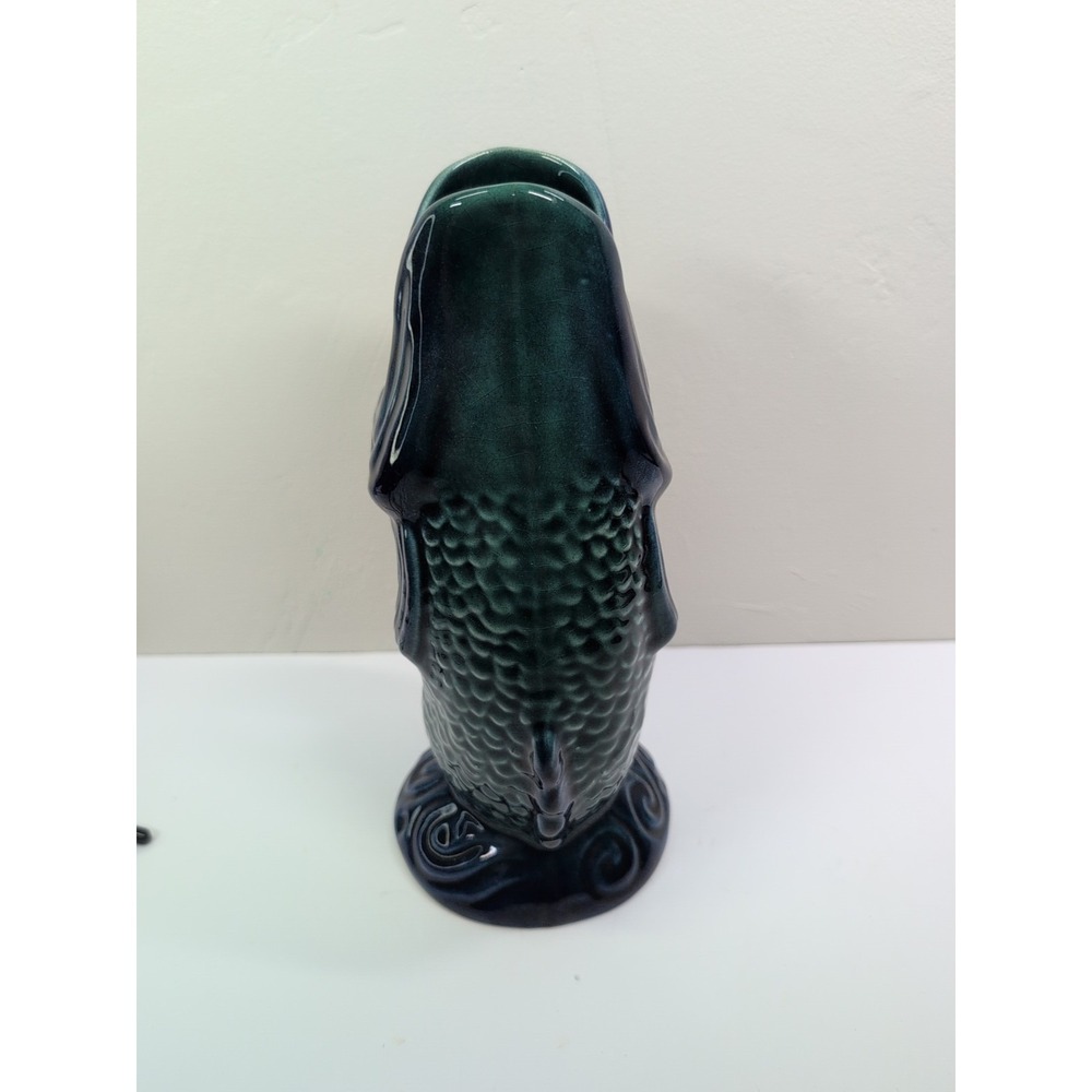 Vintage( Suspected )Olfaire Fish Shaped Gurgle Jug Pitcher Ceramic - Picture 5 of 8